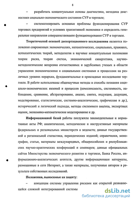 Контрольная работа по теме Риски в коммерции