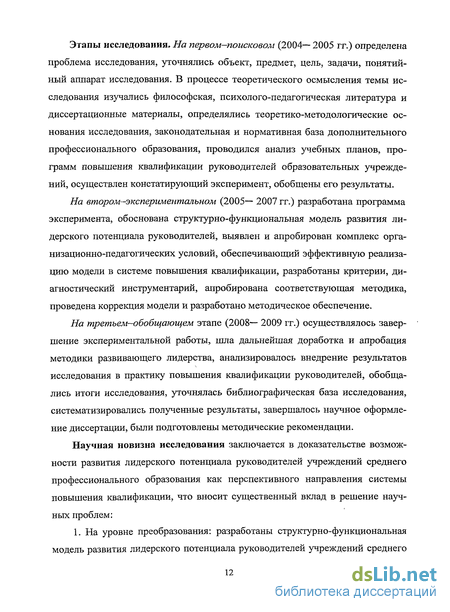 Курсовая работа по теме Дiагностика лiдерского потенцiалу