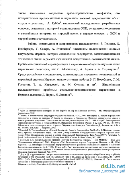 Контрольная работа по теме Власть и политика в государстве Израиль