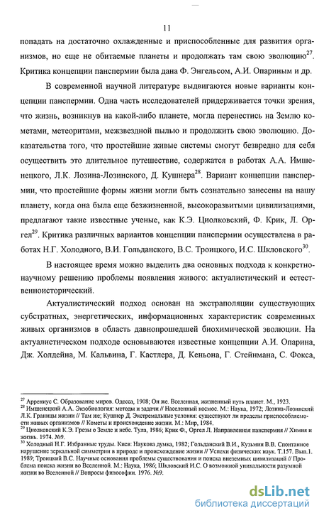 Доклад: Эволюция и самоорганизация химических систем. Макромолекулы и зарождение органической жизни