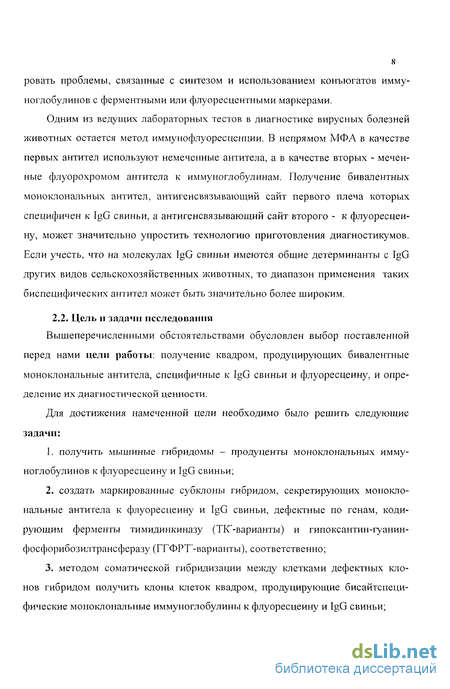 Контрольная работа по теме Получение моноклональных антител