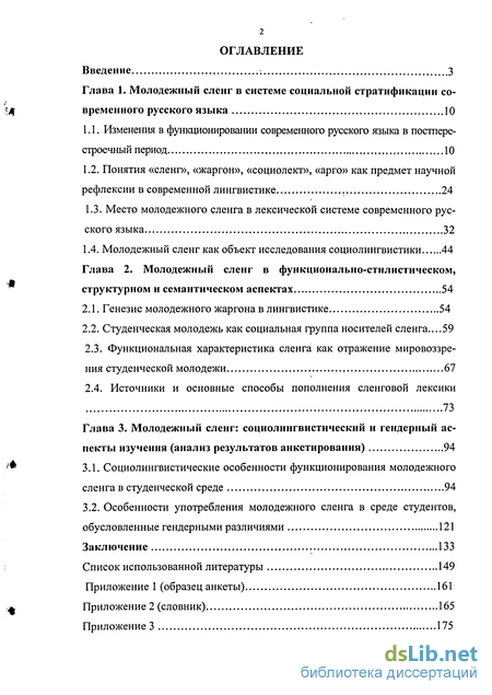 Контрольная работа: Молодежный жаргон 2