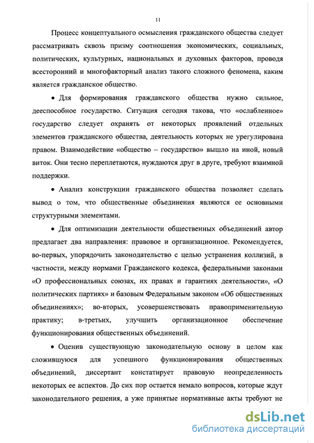  Эссе по теме Виды общественных объединений, их роль в функционировании гражданского общества