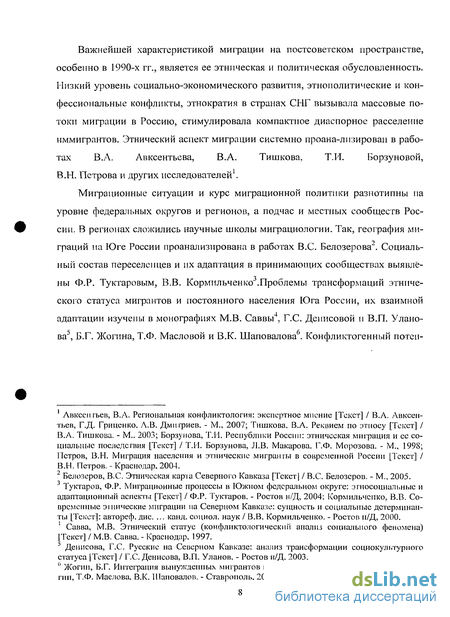 Реферат: Этнические аспекты постсоветской гражданской идентичности