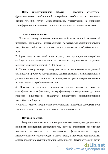 Доклад: Изменение численности физиологических групп почвенных микроорганизмов и биологической активности почв