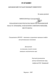 Управление конкурентоспособностью Воронежской области: принципы, направления совершенствования, инструменты