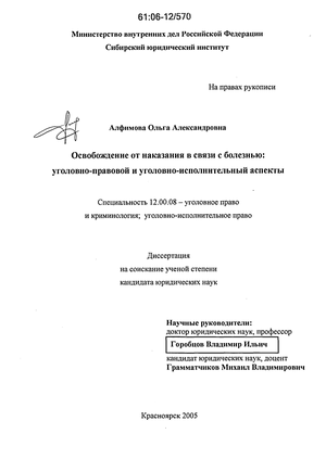 Курсовая работа по теме Виды освобождения от наказания