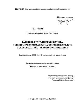 Реферат: Анализ прибыли и рентабельности СПК Подъем Мичуринского района Тамбовской области