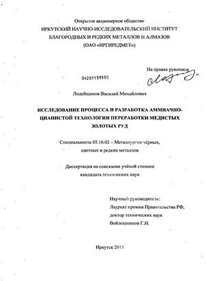 Доклад: Металлов Василий Михайлович