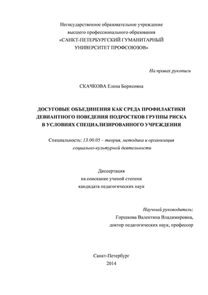 Дипломная работа: Организация досуговой деятельности как фактор профилактики агрессивности у старших дошкольников